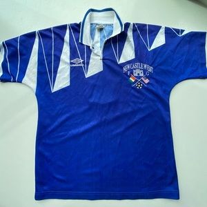 Vtg Umbro New Castle West Soccer Jersey Medium Unisex Made In USA‎